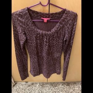 Betsy Johnson Animal Print Shirt